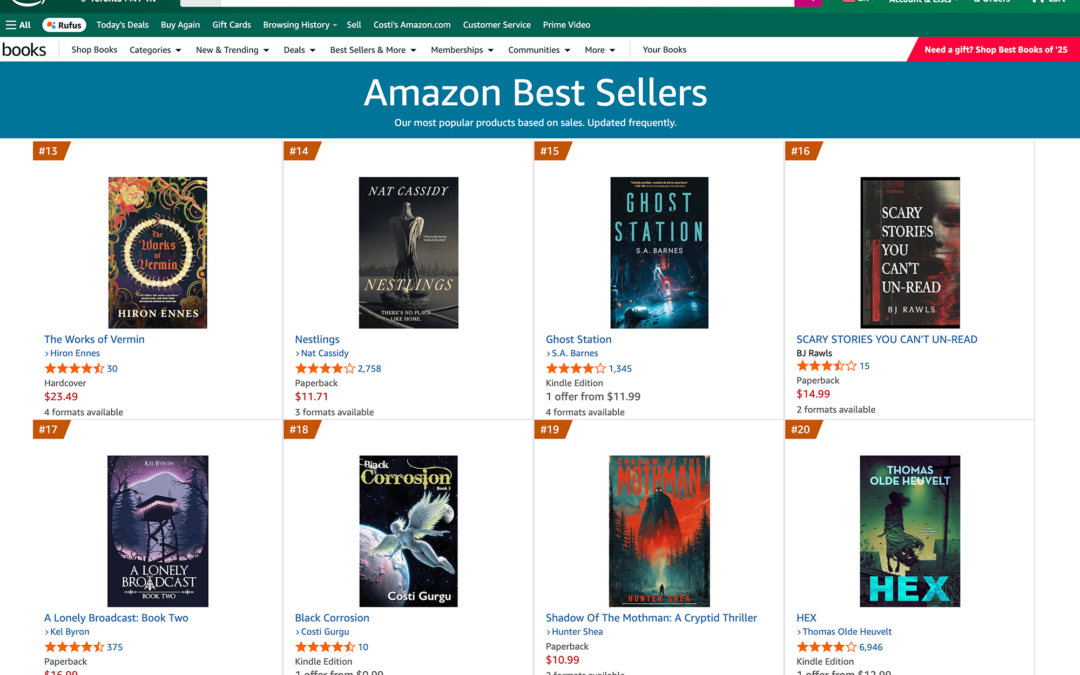 Black Corrosion is an Amazon Bestseller, Thanks to You!